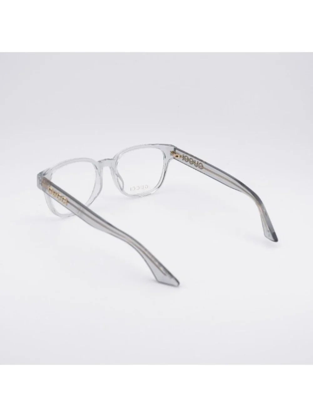 Gucci GG1746OA 003 Eyeglasses Transparent Grey 52mm Square Frame
